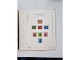 1945/87, vorwiegend postfrische bzw. gestempelte Sammlung, dabei Bund und Berlin doppelt, bis auf wenige jeweils komplett, au