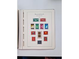 1945/87, vorwiegend postfrische bzw. gestempelte Sammlung, dabei Bund und Berlin doppelt, bis auf wenige jeweils komplett, au