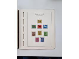 1945/87, vorwiegend postfrische bzw. gestempelte Sammlung, dabei Bund und Berlin doppelt, bis auf wenige jeweils komplett, au