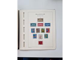 1945/87, vorwiegend postfrische bzw. gestempelte Sammlung, dabei Bund und Berlin doppelt, bis auf wenige jeweils komplett, au