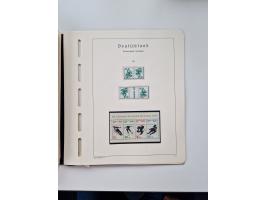 1945/87, vorwiegend postfrische bzw. gestempelte Sammlung, dabei Bund und Berlin doppelt, bis auf wenige jeweils komplett, au