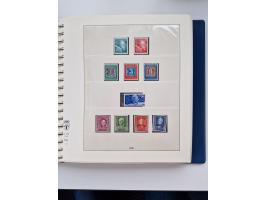 1945/87, vorwiegend postfrische bzw. gestempelte Sammlung, dabei Bund und Berlin doppelt, bis auf wenige jeweils komplett, au