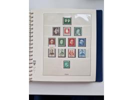 1945/87, vorwiegend postfrische bzw. gestempelte Sammlung, dabei Bund und Berlin doppelt, bis auf wenige jeweils komplett, au