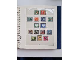 1945/87, vorwiegend postfrische bzw. gestempelte Sammlung, dabei Bund und Berlin doppelt, bis auf wenige jeweils komplett, au