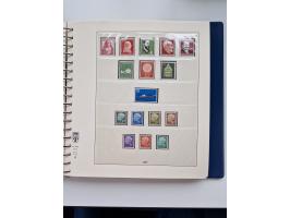 1945/87, vorwiegend postfrische bzw. gestempelte Sammlung, dabei Bund und Berlin doppelt, bis auf wenige jeweils komplett, au