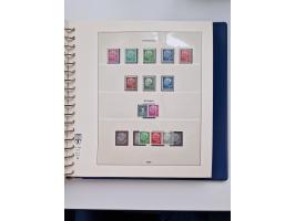 1945/87, vorwiegend postfrische bzw. gestempelte Sammlung, dabei Bund und Berlin doppelt, bis auf wenige jeweils komplett, au