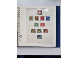 1945/87, vorwiegend postfrische bzw. gestempelte Sammlung, dabei Bund und Berlin doppelt, bis auf wenige jeweils komplett, au