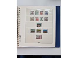 1945/87, vorwiegend postfrische bzw. gestempelte Sammlung, dabei Bund und Berlin doppelt, bis auf wenige jeweils komplett, au