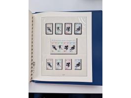 1945/87, vorwiegend postfrische bzw. gestempelte Sammlung, dabei Bund und Berlin doppelt, bis auf wenige jeweils komplett, au