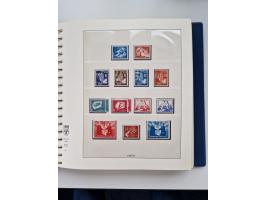 1945/87, vorwiegend postfrische bzw. gestempelte Sammlung, dabei Bund und Berlin doppelt, bis auf wenige jeweils komplett, au
