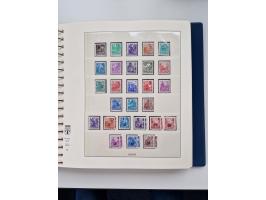 1945/87, vorwiegend postfrische bzw. gestempelte Sammlung, dabei Bund und Berlin doppelt, bis auf wenige jeweils komplett, au