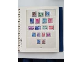 1945/87, vorwiegend postfrische bzw. gestempelte Sammlung, dabei Bund und Berlin doppelt, bis auf wenige jeweils komplett, au