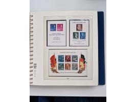 1945/87, vorwiegend postfrische bzw. gestempelte Sammlung, dabei Bund und Berlin doppelt, bis auf wenige jeweils komplett, au