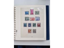 1945/87, vorwiegend postfrische bzw. gestempelte Sammlung, dabei Bund und Berlin doppelt, bis auf wenige jeweils komplett, au