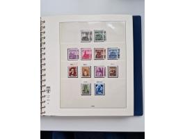 1945/87, vorwiegend postfrische bzw. gestempelte Sammlung, dabei Bund und Berlin doppelt, bis auf wenige jeweils komplett, au
