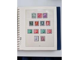 1945/87, vorwiegend postfrische bzw. gestempelte Sammlung, dabei Bund und Berlin doppelt, bis auf wenige jeweils komplett, au