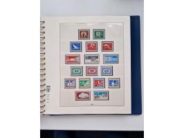 1945/87, vorwiegend postfrische bzw. gestempelte Sammlung, dabei Bund und Berlin doppelt, bis auf wenige jeweils komplett, au