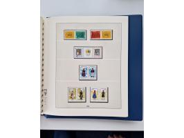 1945/87, vorwiegend postfrische bzw. gestempelte Sammlung, dabei Bund und Berlin doppelt, bis auf wenige jeweils komplett, au