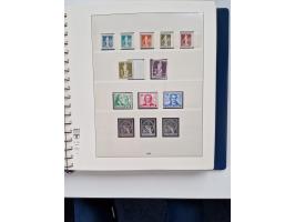 1945/87, vorwiegend postfrische bzw. gestempelte Sammlung, dabei Bund und Berlin doppelt, bis auf wenige jeweils komplett, au