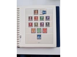 1945/87, vorwiegend postfrische bzw. gestempelte Sammlung, dabei Bund und Berlin doppelt, bis auf wenige jeweils komplett, au