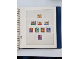 1945/87, vorwiegend postfrische bzw. gestempelte Sammlung, dabei Bund und Berlin doppelt, bis auf wenige jeweils komplett, au