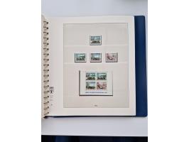 1945/87, vorwiegend postfrische bzw. gestempelte Sammlung, dabei Bund und Berlin doppelt, bis auf wenige jeweils komplett, au