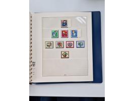 1945/87, vorwiegend postfrische bzw. gestempelte Sammlung, dabei Bund und Berlin doppelt, bis auf wenige jeweils komplett, au