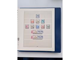 1945/87, vorwiegend postfrische bzw. gestempelte Sammlung, dabei Bund und Berlin doppelt, bis auf wenige jeweils komplett, au