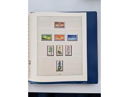 1945/87, vorwiegend postfrische bzw. gestempelte Sammlung, dabei Bund und Berlin doppelt, bis auf wenige jeweils komplett, au