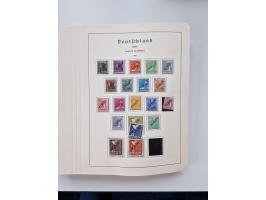 1945/87, vorwiegend postfrische bzw. gestempelte Sammlung, dabei Bund und Berlin doppelt, bis auf wenige jeweils komplett, au