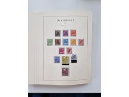 1945/87, vorwiegend postfrische bzw. gestempelte Sammlung, dabei Bund und Berlin doppelt, bis auf wenige jeweils komplett, au