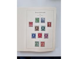 1945/87, vorwiegend postfrische bzw. gestempelte Sammlung, dabei Bund und Berlin doppelt, bis auf wenige jeweils komplett, au