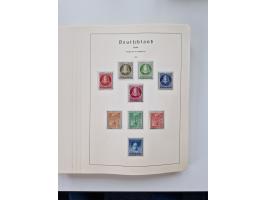 1945/87, vorwiegend postfrische bzw. gestempelte Sammlung, dabei Bund und Berlin doppelt, bis auf wenige jeweils komplett, au