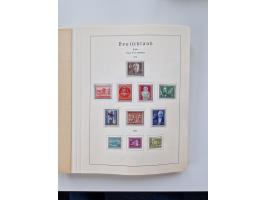 1945/87, vorwiegend postfrische bzw. gestempelte Sammlung, dabei Bund und Berlin doppelt, bis auf wenige jeweils komplett, au