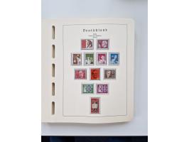1945/87, vorwiegend postfrische bzw. gestempelte Sammlung, dabei Bund und Berlin doppelt, bis auf wenige jeweils komplett, au