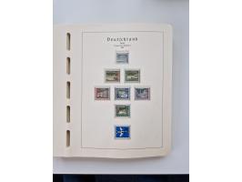 1945/87, vorwiegend postfrische bzw. gestempelte Sammlung, dabei Bund und Berlin doppelt, bis auf wenige jeweils komplett, au