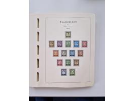 1945/87, vorwiegend postfrische bzw. gestempelte Sammlung, dabei Bund und Berlin doppelt, bis auf wenige jeweils komplett, au