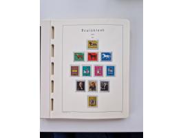 1945/87, vorwiegend postfrische bzw. gestempelte Sammlung, dabei Bund und Berlin doppelt, bis auf wenige jeweils komplett, au