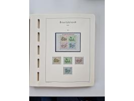 1945/87, vorwiegend postfrische bzw. gestempelte Sammlung, dabei Bund und Berlin doppelt, bis auf wenige jeweils komplett, au