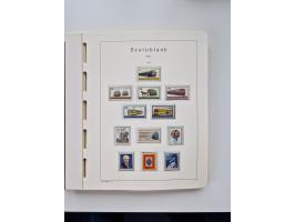 1945/87, vorwiegend postfrische bzw. gestempelte Sammlung, dabei Bund und Berlin doppelt, bis auf wenige jeweils komplett, au