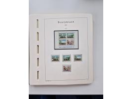 1945/87, vorwiegend postfrische bzw. gestempelte Sammlung, dabei Bund und Berlin doppelt, bis auf wenige jeweils komplett, au