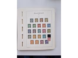 1945/87, vorwiegend postfrische bzw. gestempelte Sammlung, dabei Bund und Berlin doppelt, bis auf wenige jeweils komplett, au