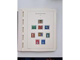 1945/87, vorwiegend postfrische bzw. gestempelte Sammlung, dabei Bund und Berlin doppelt, bis auf wenige jeweils komplett, au