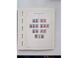 1945/87, vorwiegend postfrische bzw. gestempelte Sammlung, dabei Bund und Berlin doppelt, bis auf wenige jeweils komplett, au
