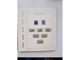 1945/87, vorwiegend postfrische bzw. gestempelte Sammlung, dabei Bund und Berlin doppelt, bis auf wenige jeweils komplett, au