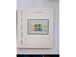 1945/87, vorwiegend postfrische bzw. gestempelte Sammlung, dabei Bund und Berlin doppelt, bis auf wenige jeweils komplett, au