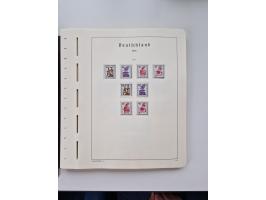 1945/87, vorwiegend postfrische bzw. gestempelte Sammlung, dabei Bund und Berlin doppelt, bis auf wenige jeweils komplett, au