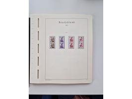 1945/87, vorwiegend postfrische bzw. gestempelte Sammlung, dabei Bund und Berlin doppelt, bis auf wenige jeweils komplett, au