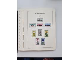 1945/87, vorwiegend postfrische bzw. gestempelte Sammlung, dabei Bund und Berlin doppelt, bis auf wenige jeweils komplett, au
