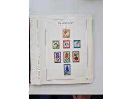 1945/87, vorwiegend postfrische bzw. gestempelte Sammlung, dabei Bund und Berlin doppelt, bis auf wenige jeweils komplett, au
